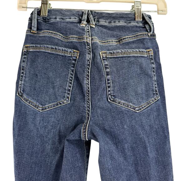 Good American Good Legs Raw Hem Jeans Size 0 / 25 - Picture 4 of 7